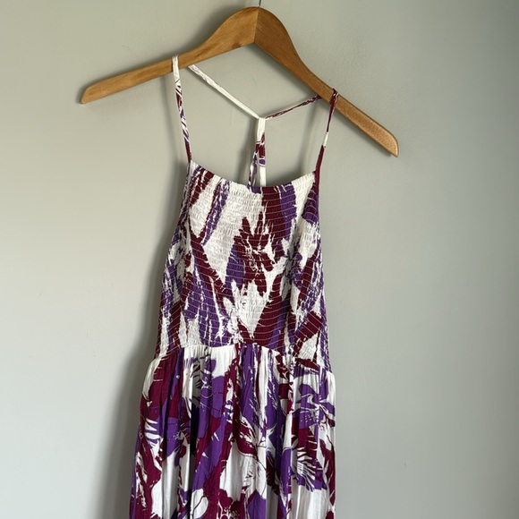 NEW Free People Heat Wave Tropical Printed Maxi Slip Dress Small - Picture 5 of 12
